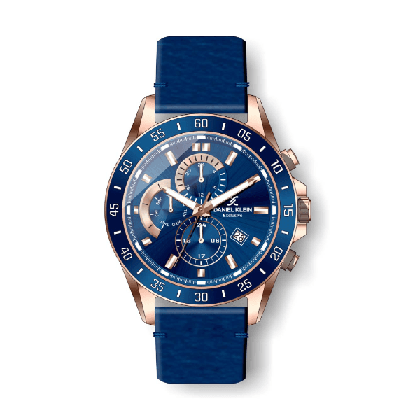 Anúncio: Relógio Analógico Masculino Daniel Klein Exclusive DK.1.12455-4 - Rosa Ouro e Azul
