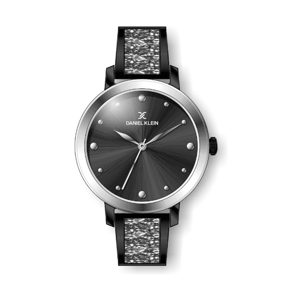 Anúncio: Relógio Analógico Feminino Daniel Klein Premium DK.1.12450-5 - Prata e Preto