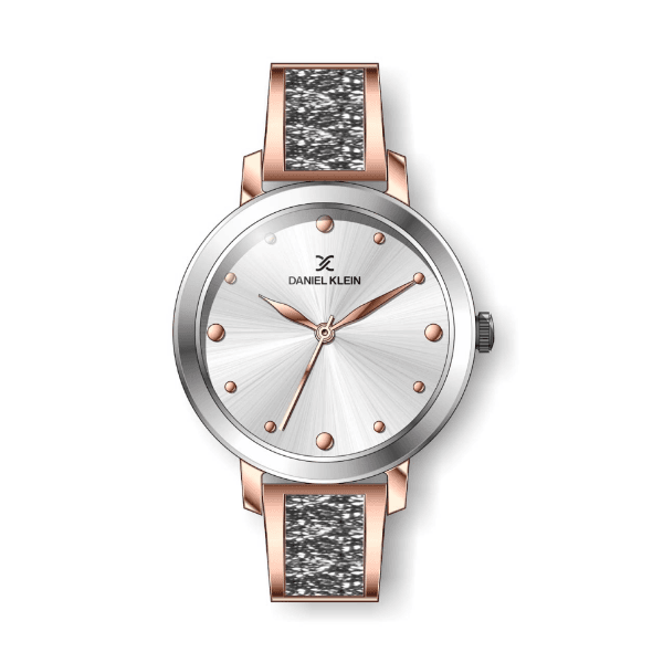 Anúncio: Relógio Analógico Feminino Daniel Klein Premium DK.1.12450-4 - Prata e Rosa Ouro