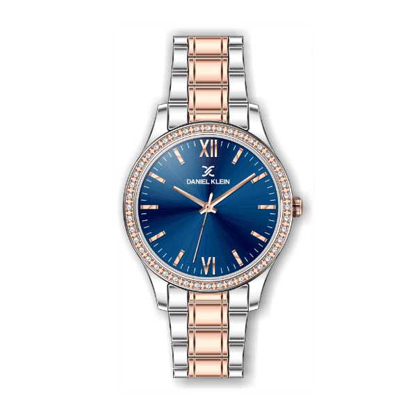 Anúncio: Relógio Analógico Feminino Daniel Klein Premium DK.1.12429-5 - Rosa Ouro e Prata