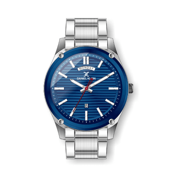 Anúncio: Relógio Analógico Masculino Daniel Klein Premium DK.1.12428-2 - Prata e Azul
