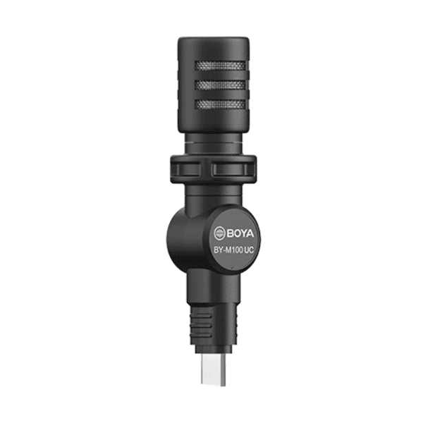 Anúncio: Microfone condensador Boya BY-M100UC USB-C compatível com Smartphones, Notebooks e a maioria dos dispositivos Tipo-C - Preto
