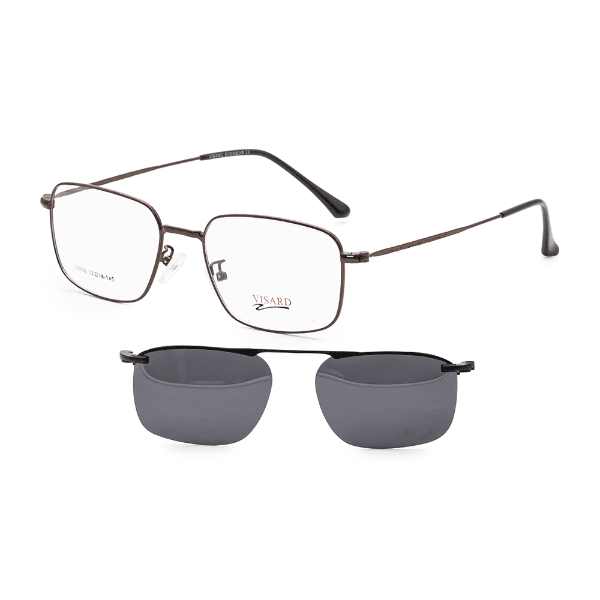 Anúncio: Armação para Óculos de Grau Clip-on Visard L8002 C5 52-18-140mm - Bronze