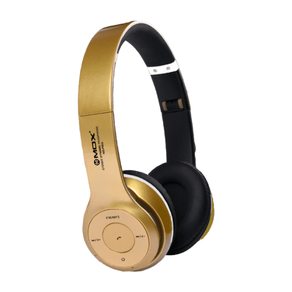 Anúncio: Fone de Ouvido Sem Fio MOX MO-F899 com Bluetooth / FM / Slot para Micro SD - Dourado / Preto