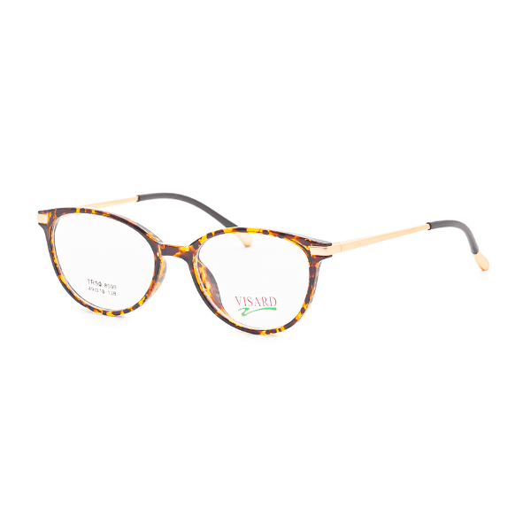Anúncio: Armação para Óculos de Grau Visard TR8009 C3 Tam. 49-18-138mm - Animal Print/Dourado
