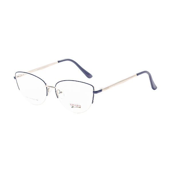 Anúncio: Armação para Óculos de Grau Visard D32413 C6 Tam. 55-14-140mm - Azul/Prata