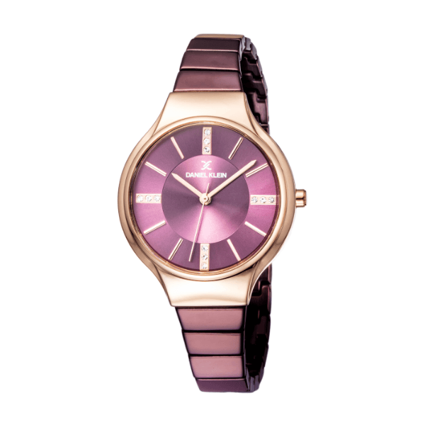 Anúncio: Relógio Analógico Feminino Daniel Klein Premium DK11947-7 - Roxo/Dourado
