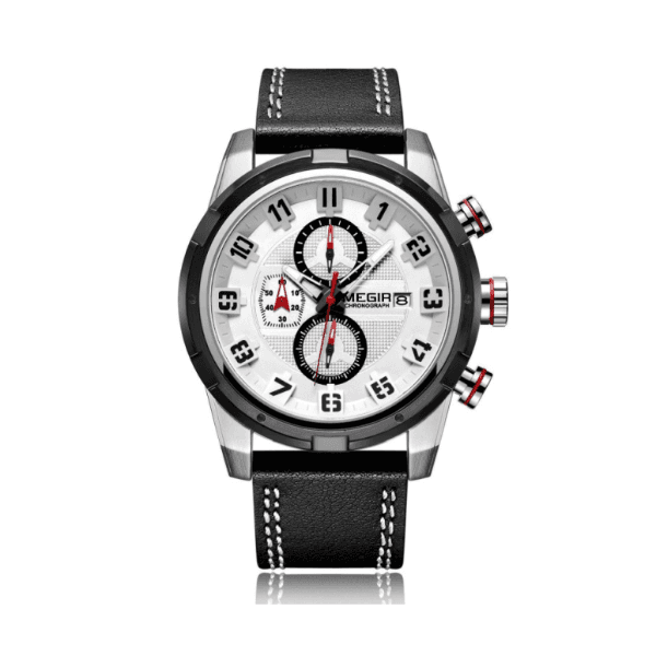 Anúncio: Relógio Analógico Masculino Megir Chronograph ML2082GS-BK-7 - Preto/Prata