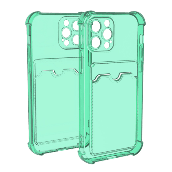 Anúncio: Capa de TPU com Porta Cartão 4life para Apple iPhone 13 Pro Max - Verde