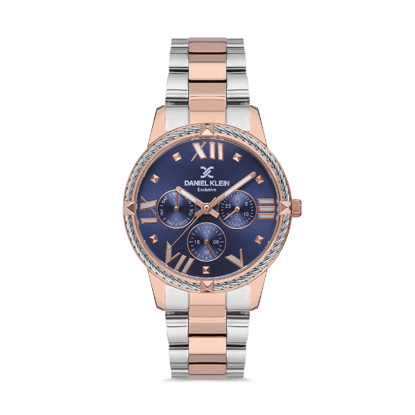 Anúncio: Relógio Analógico Feminino Daniel Klein Exclusive DK.1.12566-6 - Rosa Ouro/Prata