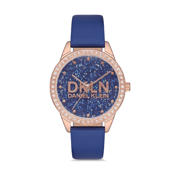 Anúncio: Relógio Analógico Feminino Daniel Klein Premium DK.1.12562-5 - Rosa Ouro/Azul