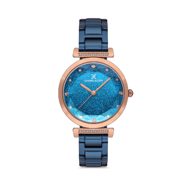 Anúncio: Relógio Analógico Feminino Daniel Klein Premium DK.1.12536-5 - Rosa Ouro/Azul