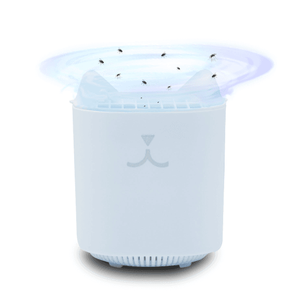 Anúncio: Mata Insetos Killer Lamp USB5V - Branco en formato de Gato