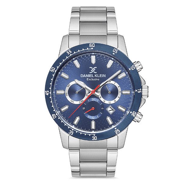 Anúncio: Relogio Analógico Masculino Daniel Klein DK.1.12676-2 Exclusive Gents / Pulseira de Aço Inoxidável - Prata/Azul