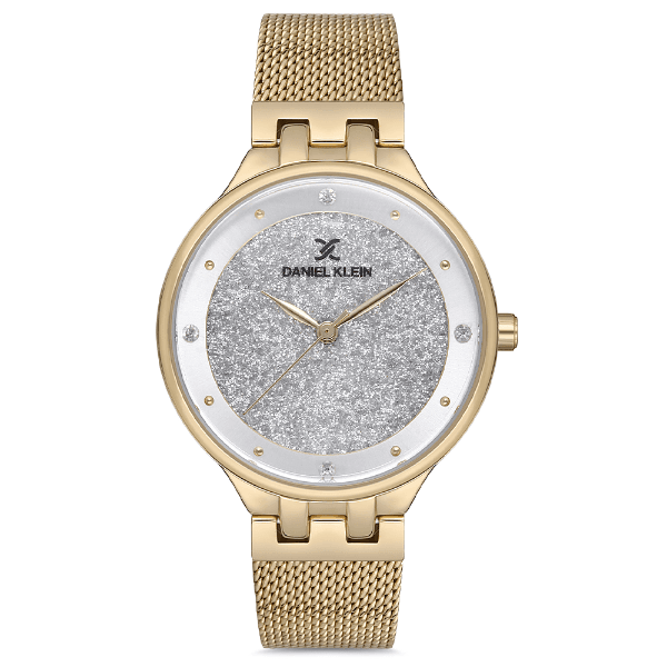 Anúncio: Relógio Analógico Feminino Daniel Klein DK.1.12683-7 Premium Ladies / Pulseira de Aço Inoxidável - Dourado/Prata Glitter