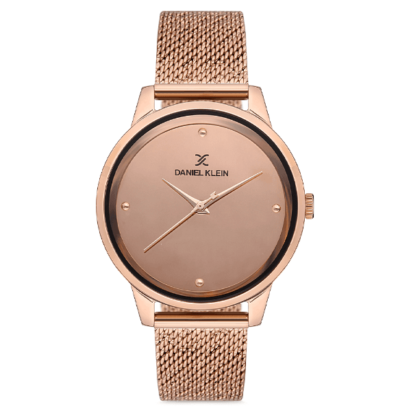 Anúncio: Relogio Analogico Feminino Daniel Klein DK.1.12686-2 Premium Ladies / Pulseira de Malha Metalica - Rose Gold