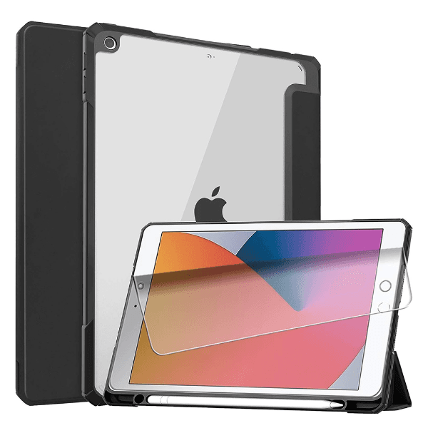 Anúncio: Capa Para Tablet / Ipad 10.2 4Life com Compartimento para Pencil - Transparente/Preto
