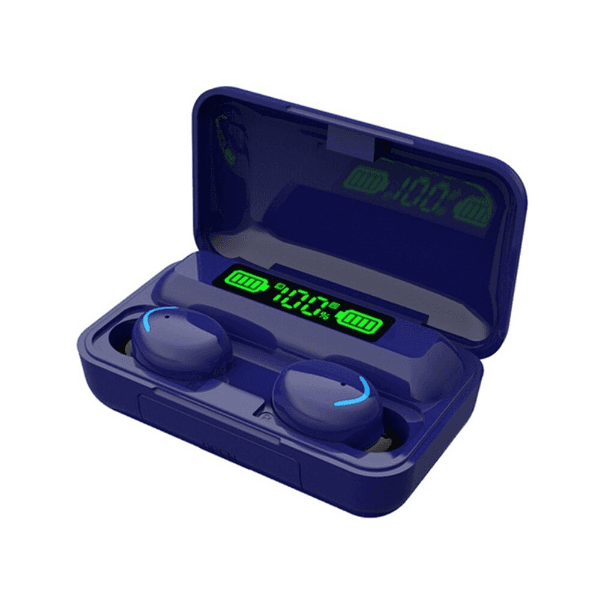 Anúncio: Fone de Ouvido Sem Fio True Wireless Earbuds BTH-F9-5 Com Bluetooth 5.1 - Azul Marino