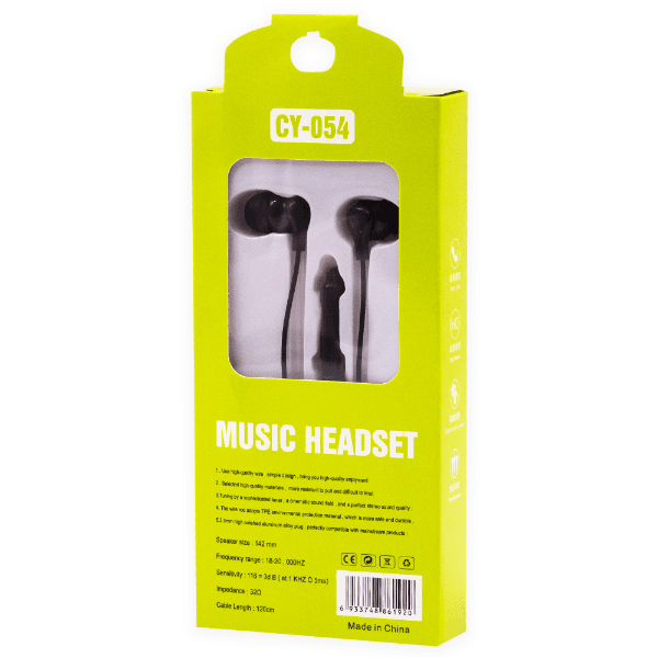 Anúncio: Fone de Ouvido Com Fio CY-054 Music Headset Aux 3.5MM - Preto