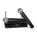 Anúncio: Sistema de Microfone Sem Fio Quanta QTMIC103 Com 2 Microfones Bivolt - Preto