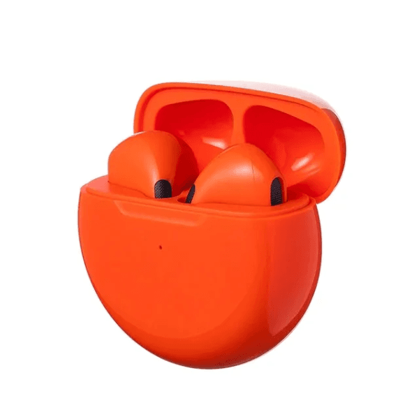 Anúncio: Fone de Ouvido Sem Fio Pro 6 Com Bluetooth V5.1+EDR 5V / 1A - Laranja