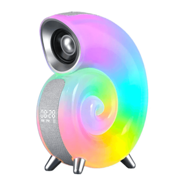 Anúncio: Lampada Led Speaker Blulory Conch Music Light N70 5V / 2A / 6W / Recarregável / 2000Mah - Cinza