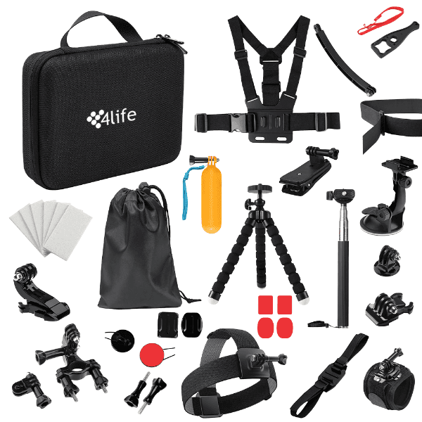 Anúncio: Kit de Acessórios 4life Action Camera 50 Em 1 Para Câmera de Ação Gopro FL50