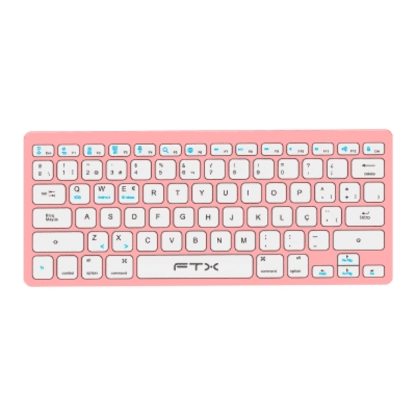 Anúncio: Teclado FTX FTXB1000 Sem Fio Ultra Slim / Com Bluetooth / Portugues - Rosa