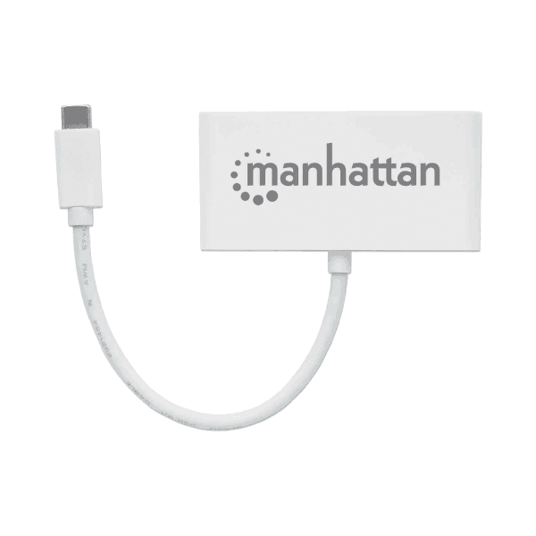 Anúncio: Adaptador Manhattan 163552 Hub USB-C 3.1 / 3 Em 1 / USB-A X3 / USB-C - Branco