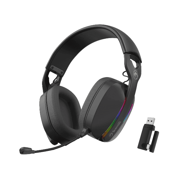 Anúncio: Fone Gaming Marvo Scorpion HG9086W / RGB / Com Microfone- Preto