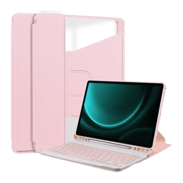 Anúncio: Capa Magnética 4life Para iPad Pro 11 Com Teclado Wireless / Porta Pencil / Compativel Com Android / iOS / Bluetooth - Rose