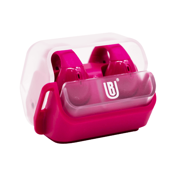 Anúncio: Fone de Ouvido Sem Fio UR Hybrid ENC Sweet Guard J10 Com Bluetooth 5.2 - Transparente/Vinho