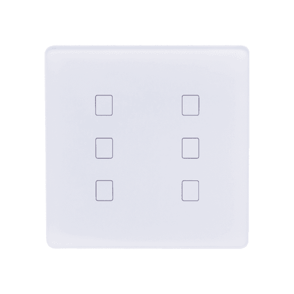Anúncio: Interruptor De Parede 4life Wi-Fi Smart Wall 6 Gang Light Touch Switch FLT6SWW / Com 6 Botões / Compativel Com Alexa e Google Home / 100-240V ~50/60Hz / App Smart Life - Branco