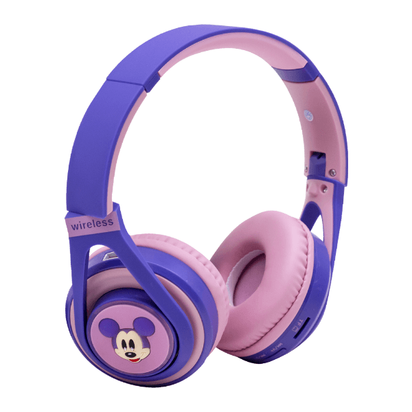 Anúncio: Fone de Ouvido Sem Fio MA-8 Mickey Wireless Headphone Com Bluetooth / FM - Roxo/Rosa