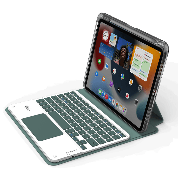 Anúncio: Capa Magnetica 4life Para iPad 10gen 10.9 / iPad 11gen 11" (FL109360CTDG) 360º / Com Teclado Wireless / Porta Pencil - Dark Green