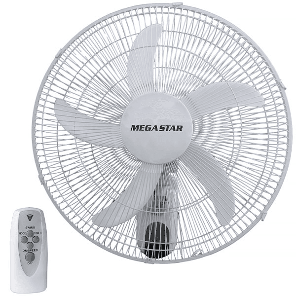 Anúncio: Ventilador de Parede Megastar FAN1820P / 18" / 5 Pás / 75W / 220V ~ 50 60 Hz - Branco