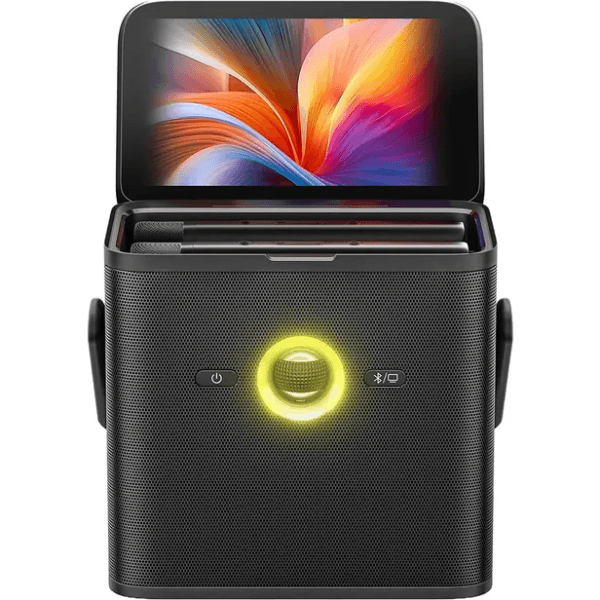 Anúncio: Speaker / Caixa de Som Portatil Para Karaokê Joog Shell S3 / 80W / 7" / 2x Microfones Sem Fio / Bluetooth - Preto
