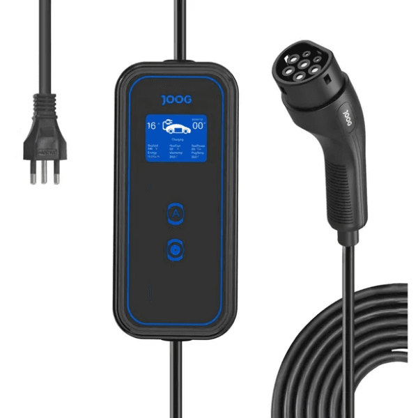 Anúncio: Carregador Portátil Joog para Carro Eletrico JG-EVPC2 / 16A / 3.5KW - Preto