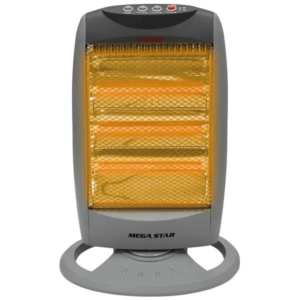 Anúncio: Aquecedor Megastar TC80 / 1200W / Termostato Ajustável / 220V ~ 50/60Hz - Cinza