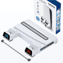 Anúncio: Base Carregador Para Bateria de Controle Oivo IV-P5241-01 Para PS5 / Dual Stand / RGB / Cooler - Branco