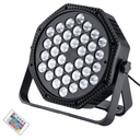 Anúncio: Refletor LED HKX-1053 Mini Flat Par Light / 36 Leds Com Suporte e Controle Remoto / Bivolt - Preto