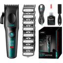 Anúncio: Maquina de Cortar Cabelo VGR Voyager V-195 / 9000Rpm / 2500Mah / Recarregavel / Com Acessorios - Preto/Verde