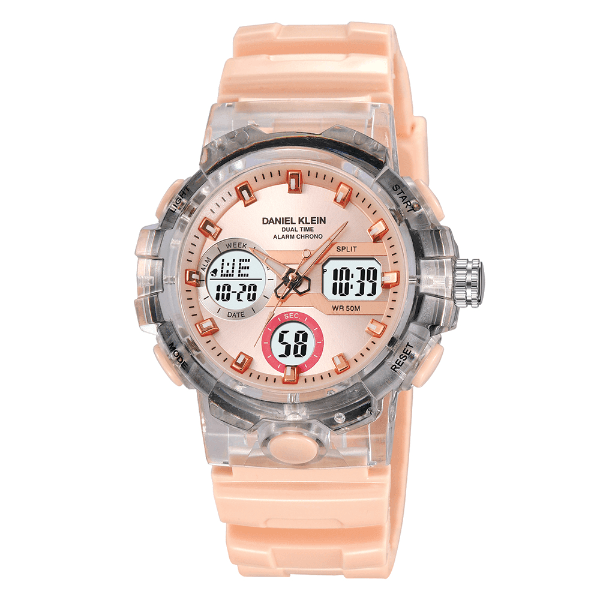 Anúncio: Relogio Digital Masculino Daniel Klein DK.2386-3 Summer 25 / Pulseira de Silicone - Bege