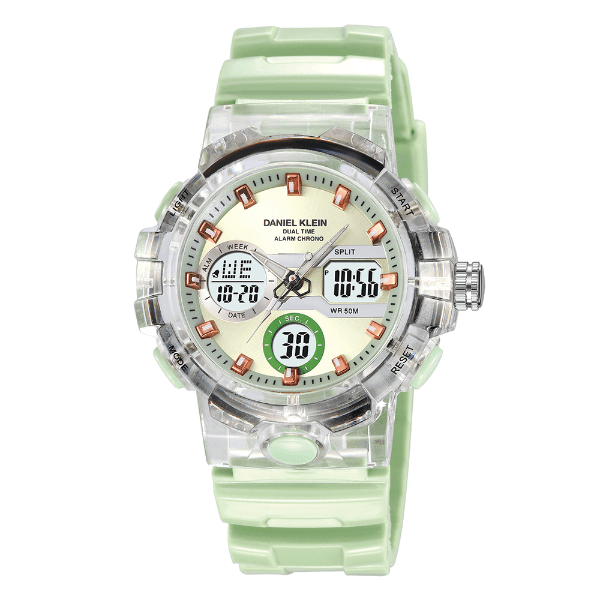 Anúncio: Relogio Digital Masculino Daniel Klein DK.2386-1 Summer 25 / Pulseira de Silicone - Verde