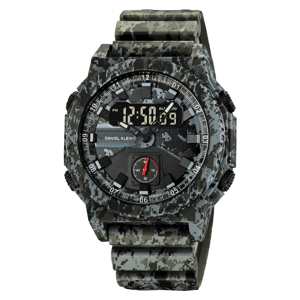 Anúncio: Relogio Digital Masculino Daniel Klein DK.2355-5 Summer 25 / Pulseira de Silicone - Camuflado Verde