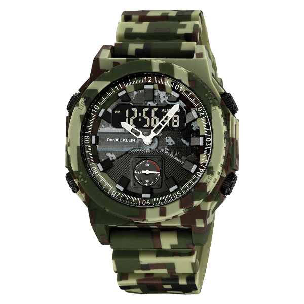 Anúncio: Relogio Digital Masculino Daniel Klein DK.2355-4 Summer 25 / Pulseira de Silicone - Camuflado Verde