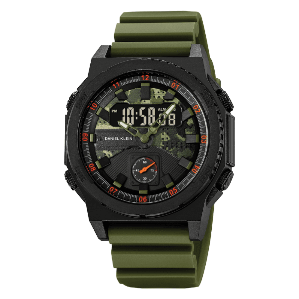 Anúncio: Relogio Digital Masculino Daniel Klein DK.2355-1 Summer 25 / Pulseira de Silicone - Verde/Preto