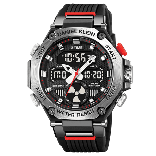 Anúncio: Relogio Digital Masculino Daniel Klein DK.2223-1 Summer 25 / Pulseira de Silicone - Preto/Cinza