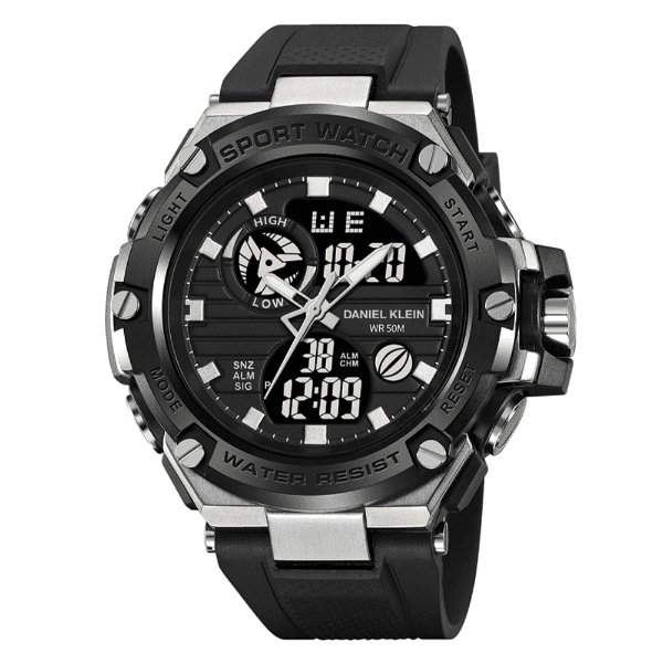 Anúncio: Relogio Digital Masculino Daniel Klein DK.2119-2 Summer 25 / Pulseira de Silicone - Preto/Prata