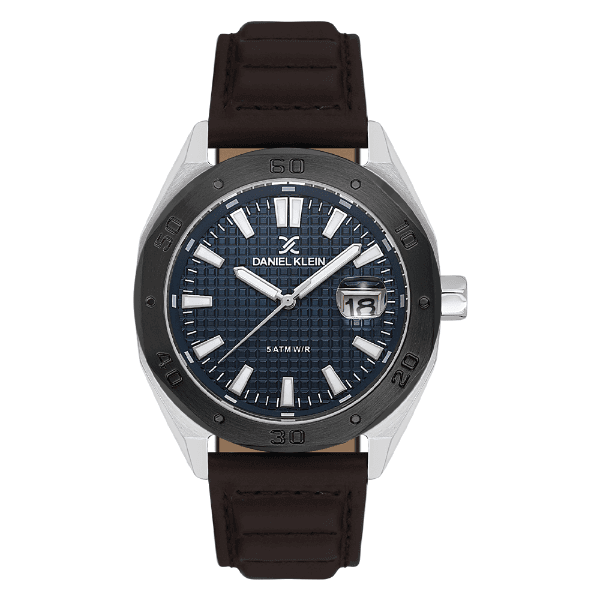 Anúncio: Relogio Analógico Masculino Daniel Klein DK.1.14077-5 Premium Gents / Pulseira de Couro - Preto/Marrom